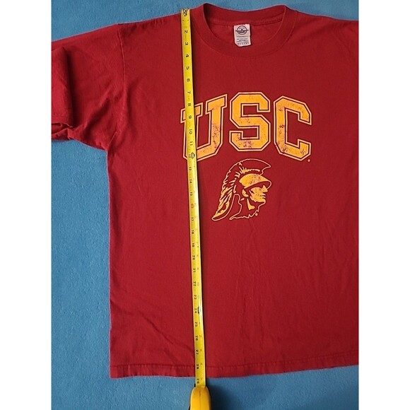 USC Trojans T Shirt Long Sleeve Mens Size Large Y2K University Delta Magnum Wgt - Picture 8 of 8